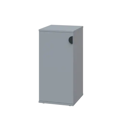 TN 2 - 3D kancelářská skříň, 1-dveřová, levá, 750x360x400, šedá